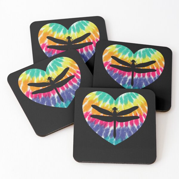 Item preview, Dragonfly Heart With Tie dye Print For Insect Bug Lover designed and sold by JokeGysen.