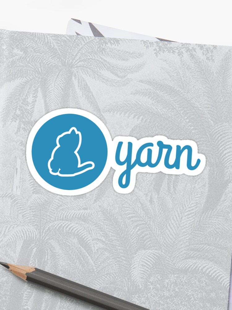 Yarn Logo Sticker By Hipstuff Redbubble