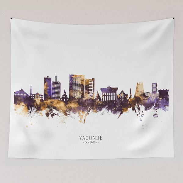 Item preview, Yaoundé Cameroon Skyline designed and sold by ArtPrints.