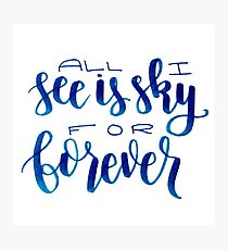 For Forever Dear Evan Hansen Photographic Print