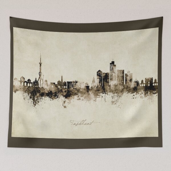 Item preview, Tashkent Uzbekistan Skyline designed and sold by ArtPrints.