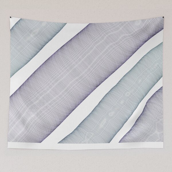 Item preview, Gray blue hologram string design designed and sold by kayadmu.