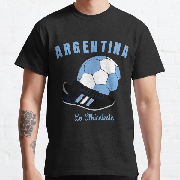 Vista previa del artículo con la obra «Balón Fútbol La Albiceleste Argentina Bandera Fútbol Hombres Mujeres», diseñado y vendido por BCNDesign.