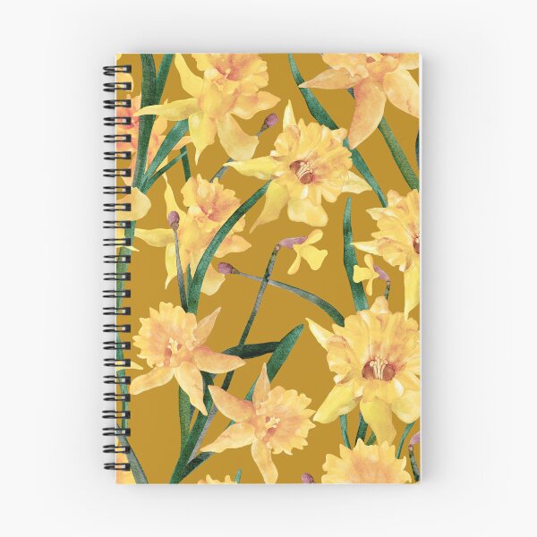 Item preview, Summer Watercolor Daffodil Pattern designed and sold by Sketchbook Designs.