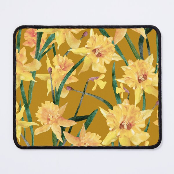 Item preview, Summer Watercolor Daffodil Pattern designed and sold by Sketchbook Designs.