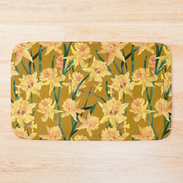 Item preview, Summer Watercolor Daffodil Pattern designed and sold by Sketchbook Designs.