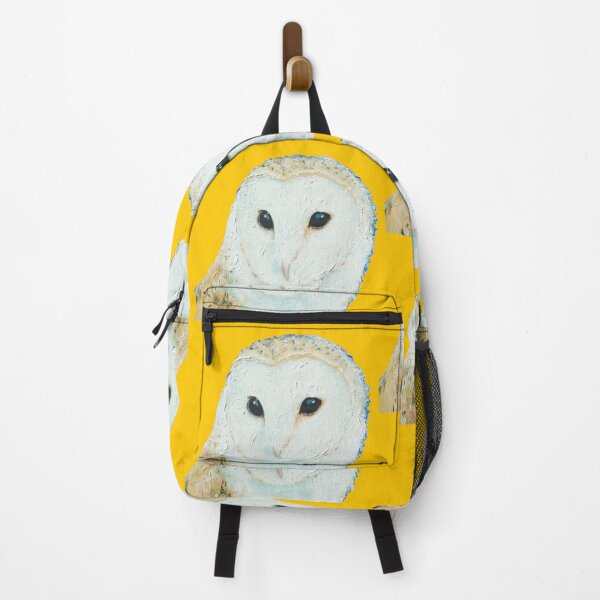 Item preview, Barn Owl on yellow background designed and sold by MatsonArtDesign.