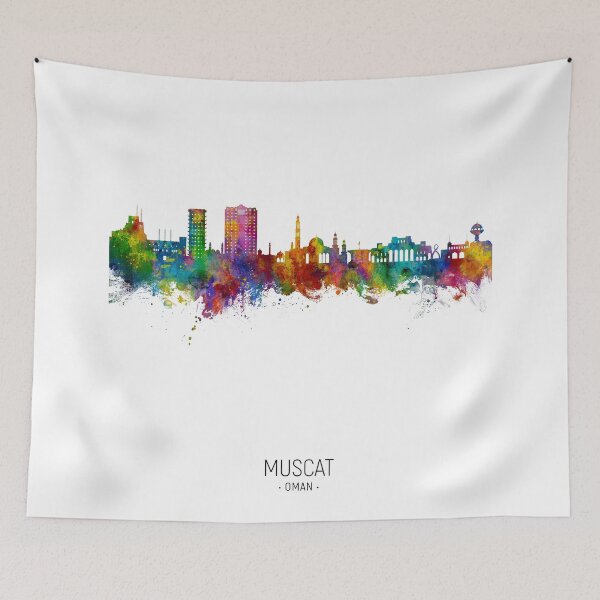 Item preview, Muscat Oman Skyline designed and sold by ArtPrints.