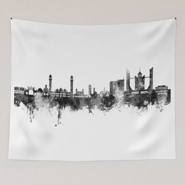 Item preview, Faisalabad Pakistan Skyline designed and sold by ArtPrints.