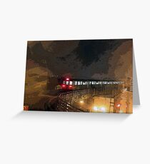 #2 of 6: The Commute: RailRiders Greeting Card