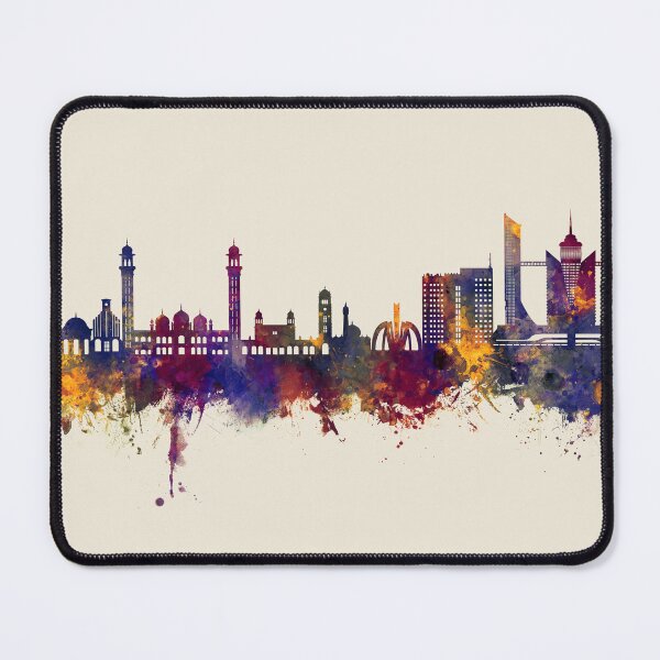 Item preview, Faisalabad Pakistan Skyline designed and sold by ArtPrints.