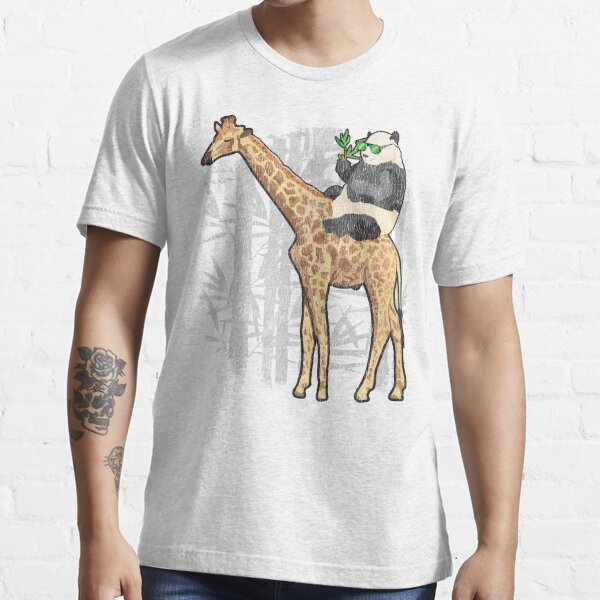 Colourful Giraffe Animals T-Shirt Funny Cute Womens Mens Tee