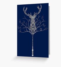 "I Await A Guardian" - White Greeting Card