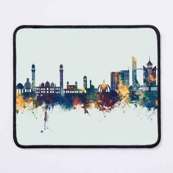 Item preview, Faisalabad Pakistan Skyline designed and sold by ArtPrints.