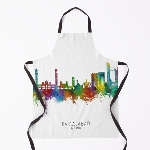 Item preview, Faisalabad Pakistan Skyline designed and sold by ArtPrints.