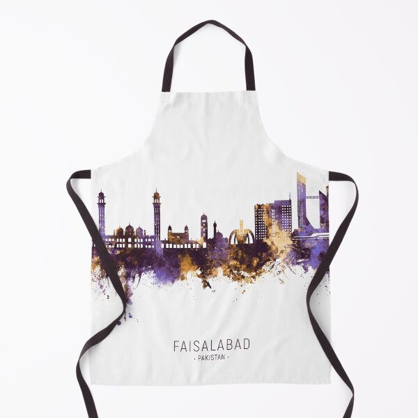 Item preview, Faisalabad Pakistan Skyline designed and sold by ArtPrints.