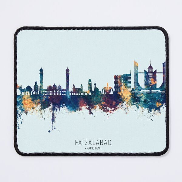 Item preview, Faisalabad Pakistan Skyline designed and sold by ArtPrints.