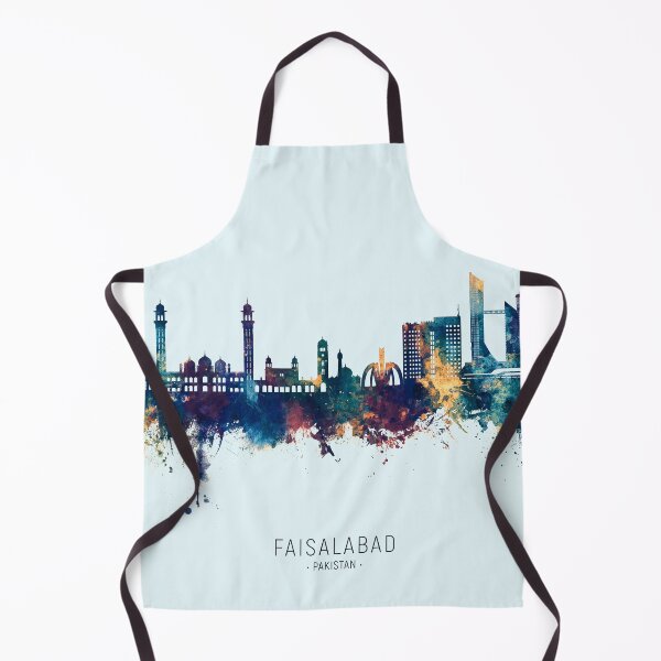 Item preview, Faisalabad Pakistan Skyline designed and sold by ArtPrints.