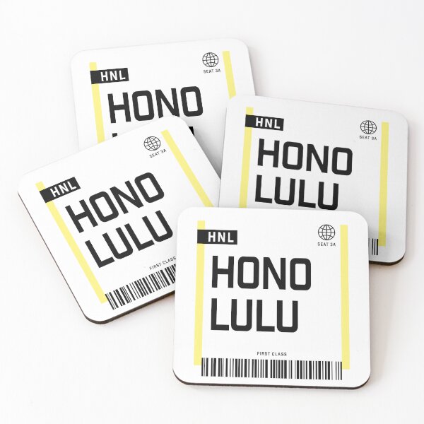 Item preview, Honolulu HNL Boarding Pass designed and sold by irony.