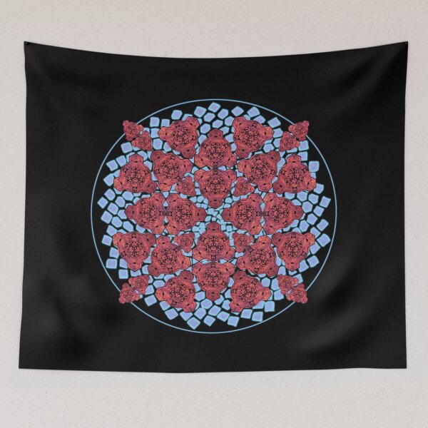 Item preview, Red Sky Cube Mandala Cacophony & CircleVisions (B&P) designed and sold by createVisions.