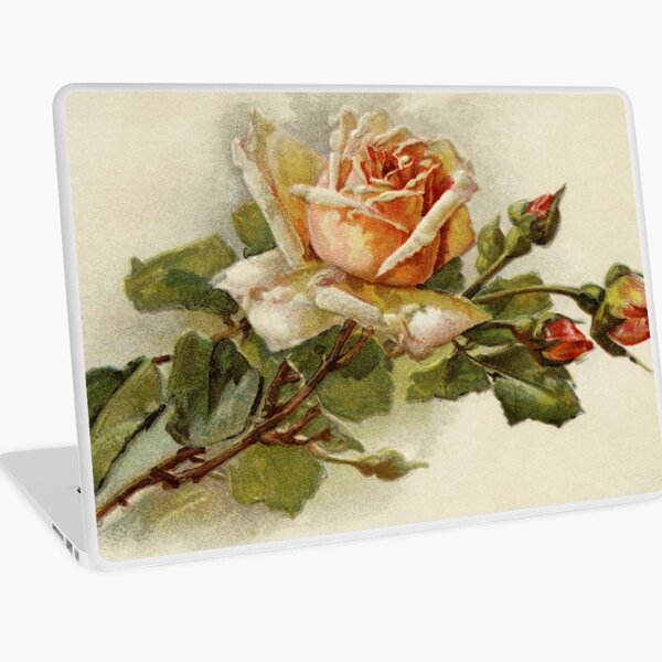 Item preview, Vintage Peach Rose Illustration  designed and sold by LoveSeasonz.