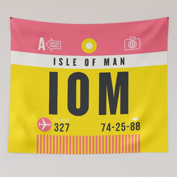 Item preview, Luggage Tag A - IOM Isle of Man UK designed and sold by VoodooCircus.