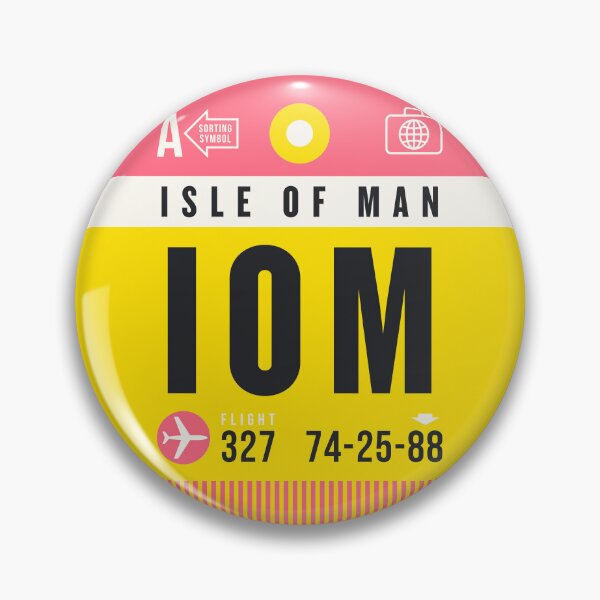 Artikelvorschau, Luggage Tag A - IOM Isle of Man UK entworfen und verkauft von VoodooCircus.