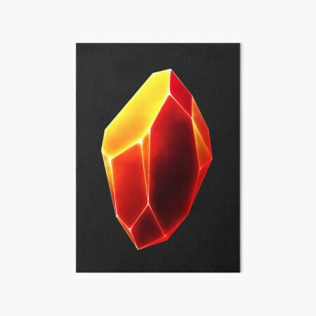 The red crystal Art Board Print for Sale by StarlightSkyes