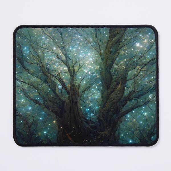 Item preview, bare tree and fireflies designed and sold by Mike Kiev art.
