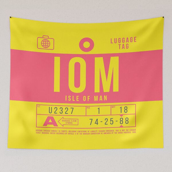 Item preview, Luggage Tag B - IOM Isle of Man UK designed and sold by VoodooCircus.
