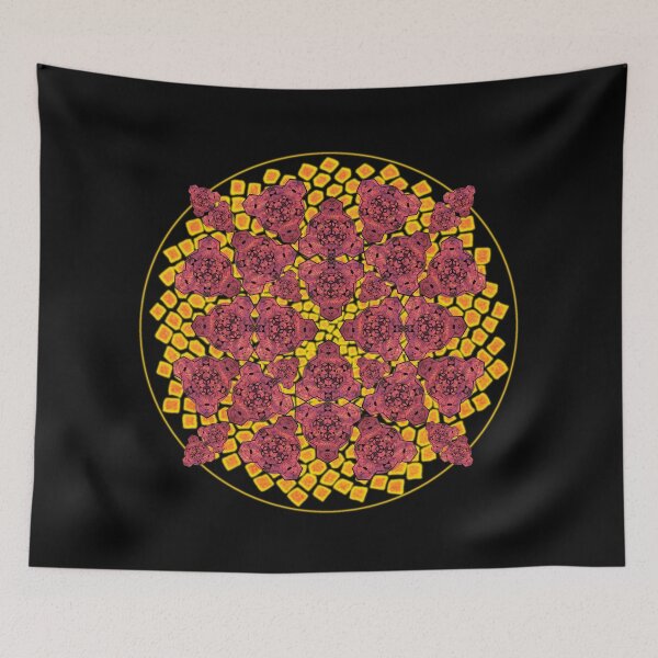 Item preview, Red Sky Cube Mandala Cacophony & CircleVisions (R&Y) designed and sold by createVisions.