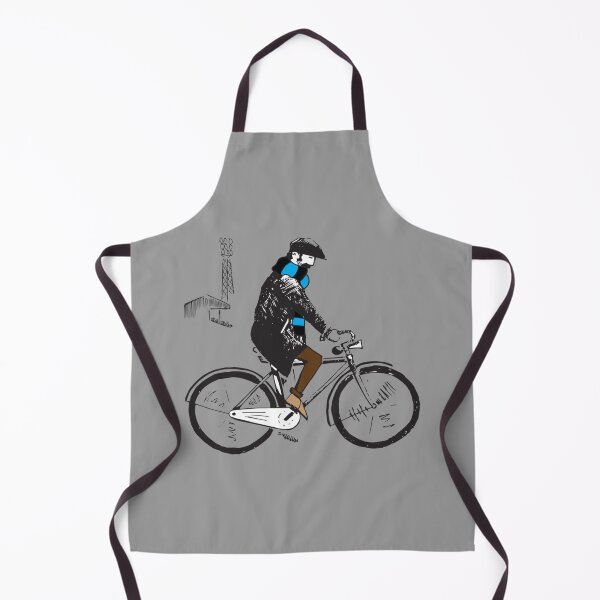 Item preview, FCC Flat Cap Fan - Cyclist - Blue and black - Scarf designed and sold by DrakeWhite161.