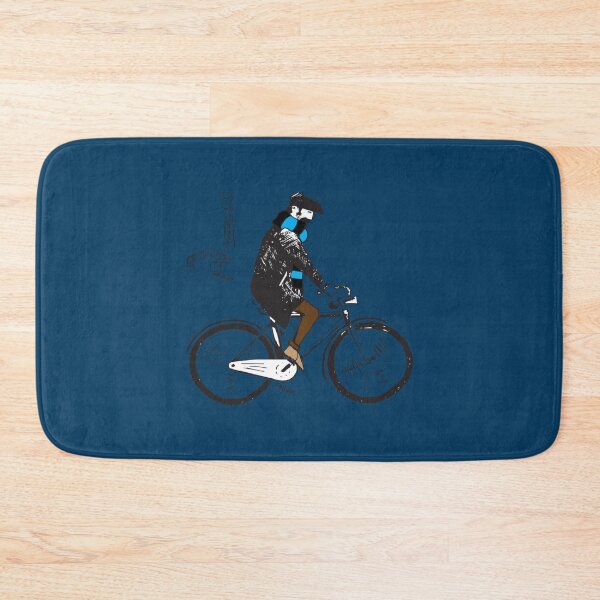 Item preview, FCC Flat Cap Fan - Cyclist - Blue  and black - Scarf   designed and sold by DrakeWhite161.