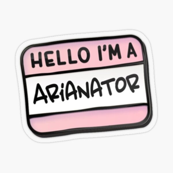 Vista previa del artículo con la obra «Hola soy un ARIANATOR», diseñado y vendido por AriGrandeCanada.
