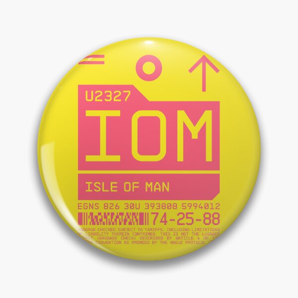 Artikelvorschau, Luggage Tag C - IOM Isle of Man UK entworfen und verkauft von VoodooCircus.