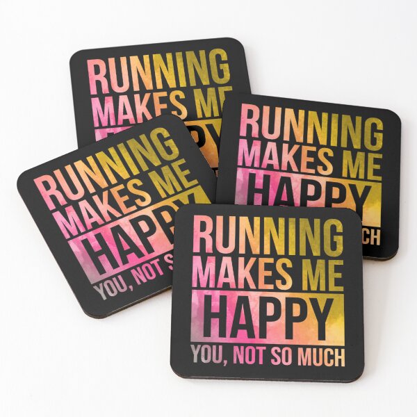 Item preview, Running Makes Me Happy In Watercolor Classic T-Shirt designed and sold by debbieeileenrzp.