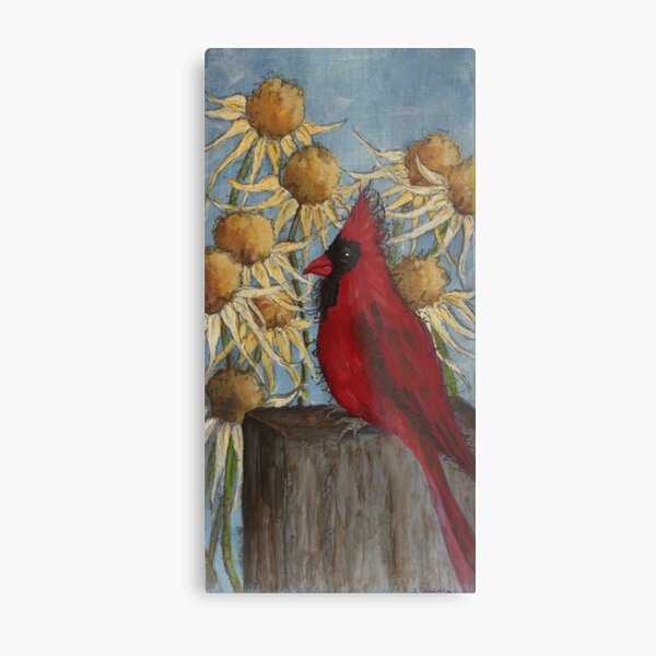 Summer Cardinal Metal Print