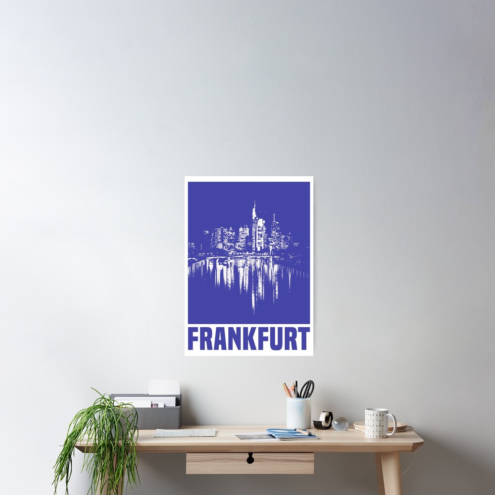 Frankfurter City-Skyline Poster