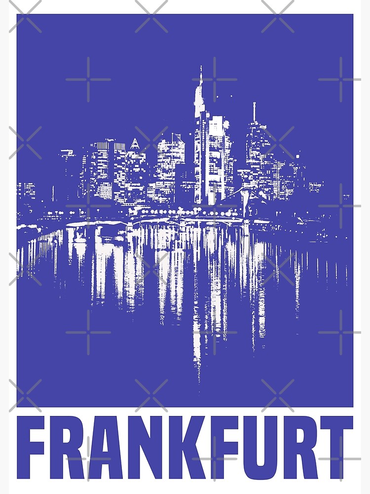 Frankfurter City-Skyline Poster