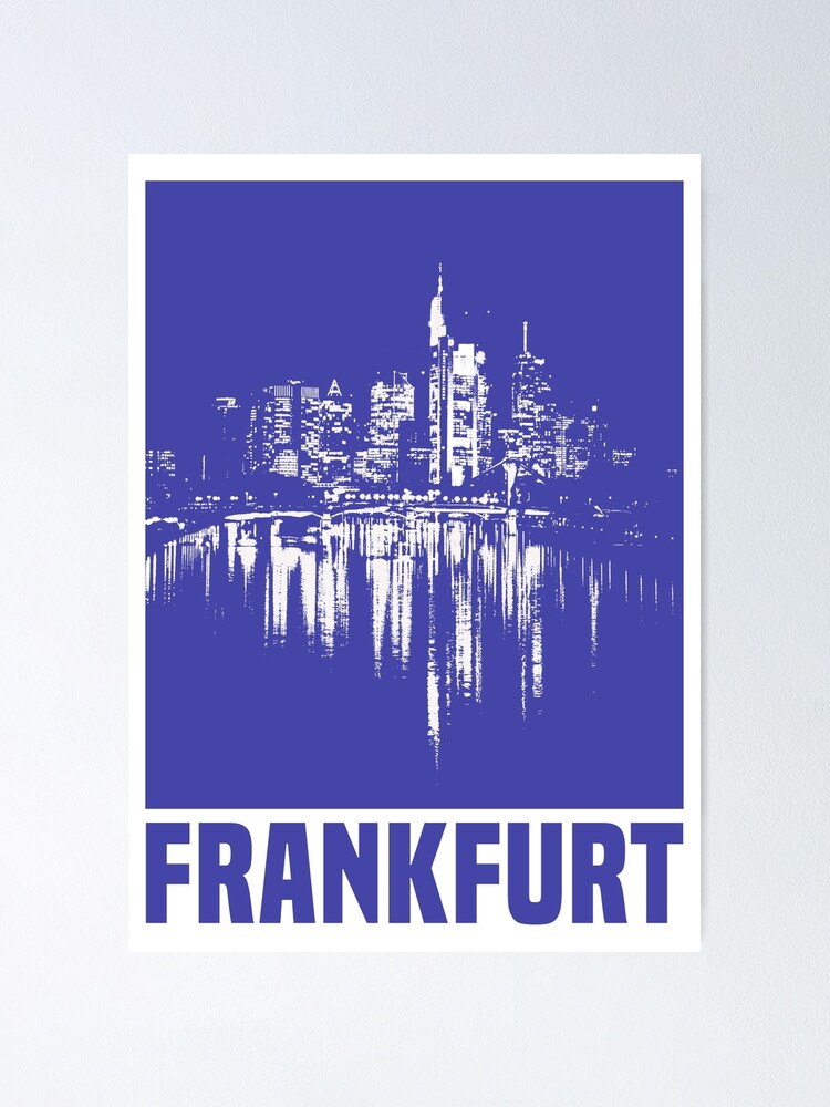 Frankfurter City-Skyline Poster