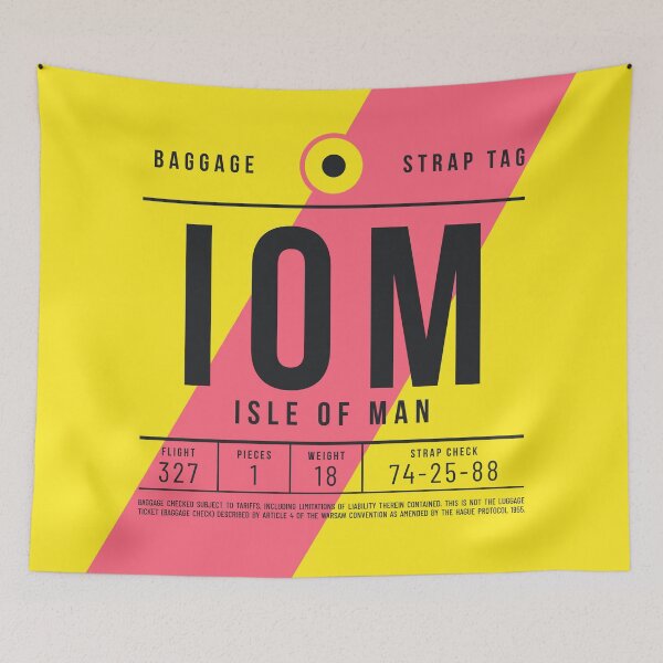 Item preview, Luggage Tag E - IOM Isle of Man UK designed and sold by VoodooCircus.