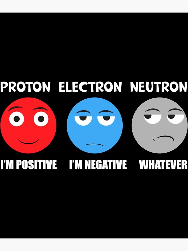 Disover Proton Electron Neutron T Premium Matte Vertical Poster