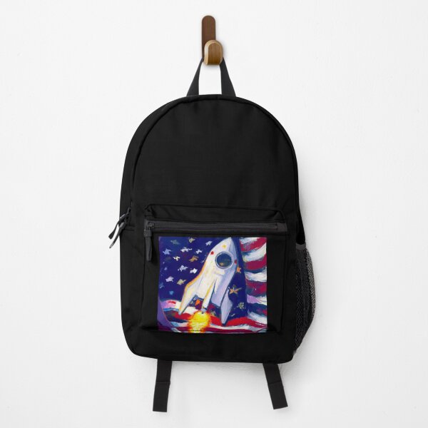 Item preview, Flag of America and Space Rocket designed and sold by Parag's Travel Shop.