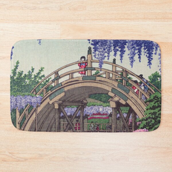 Item preview, Wisteria from Kameido Tenjin Shrine by Kawase Hasui designed and sold by Ukiyo-Studio.