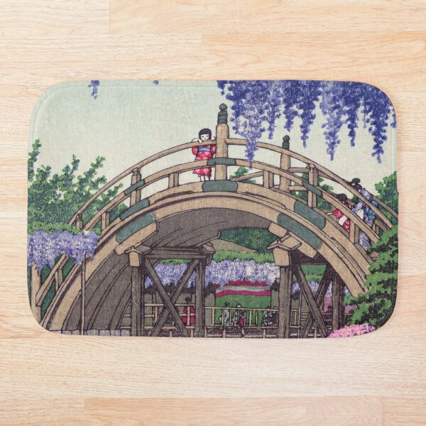 Item preview, Wisteria from Kameido Tenjin Shrine by Kawase Hasui designed and sold by Ukiyo-Studio.