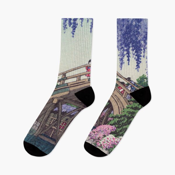 Item preview, Wisteria from Kameido Tenjin Shrine by Kawase Hasui designed and sold by Ukiyo-Studio.