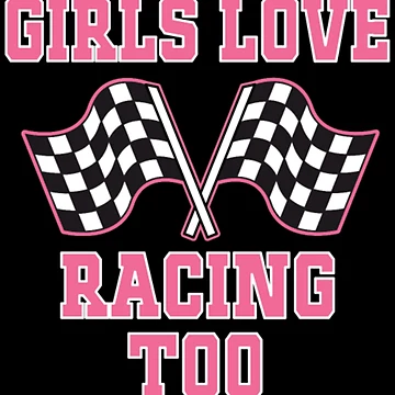Artwork thumbnail, Girls Car Racing Rally Flags by MatthijsSteke