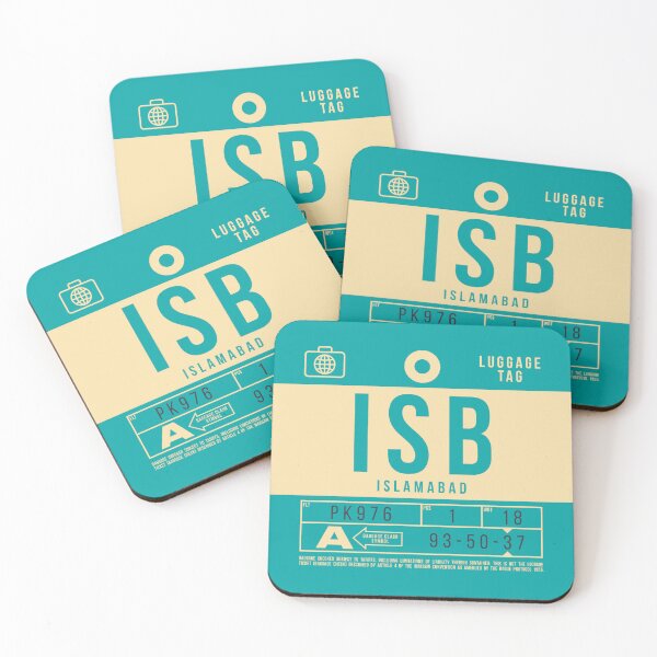 Artikelvorschau, Luggage Tag B - ISB Islamabad Pakistan entworfen und verkauft von VoodooCircus.