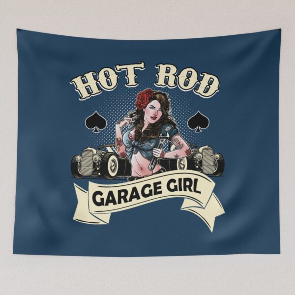 Item preview, Hot Rod Chick Pin up Girl Rockabilly designed and sold by MatthijsSteke.