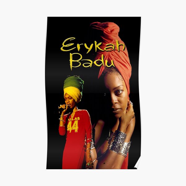Erykah Badu 90s throwback Poster